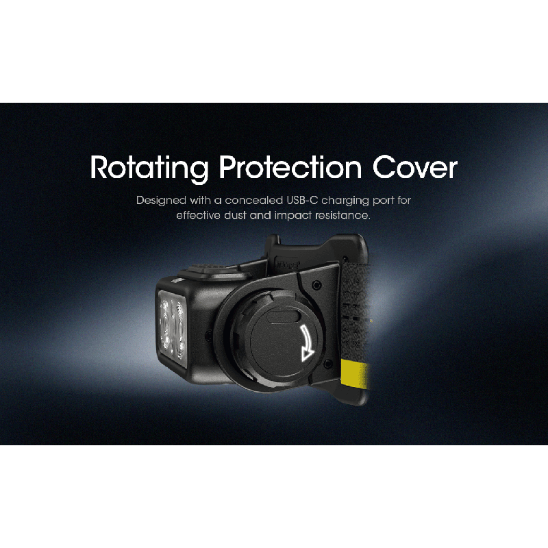 Linterna frontal recargable NITECORE NU43, linterna frontal con luz blanca y roja, linterna con batería de 3400mAh para acampar al aire libre