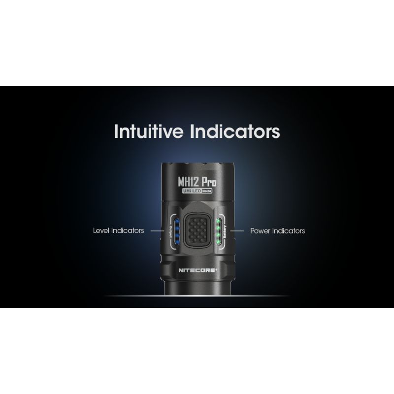 Linterna recargable Nitecore MH12 Pro de 3300 lúmenes USB-C