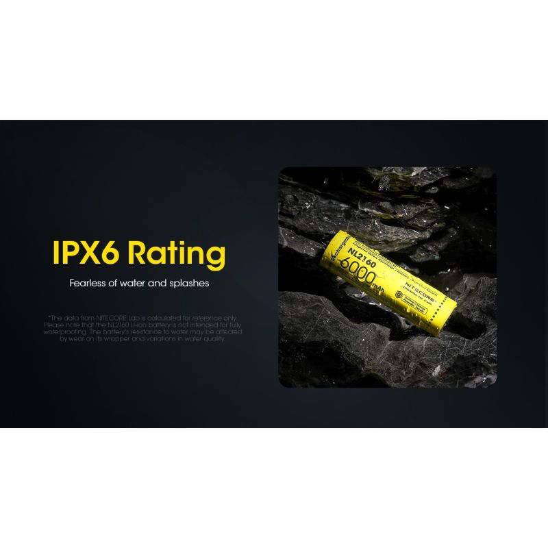 Nitecore NL2140HP 4000mAh 3.6V 14.4WH 21700 Batería recargable de iones de litio