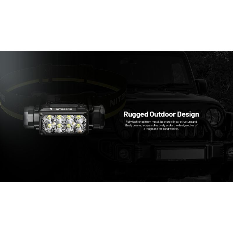 Linterna frontal NITECORE HC65 UHE, lámpara recargable USB-C de 2000 lúmenes, linterna LED