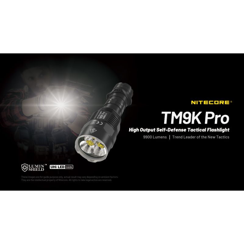 Linterna con carga USB-C Nitecore TM9K PRO de 9900 lúmenes