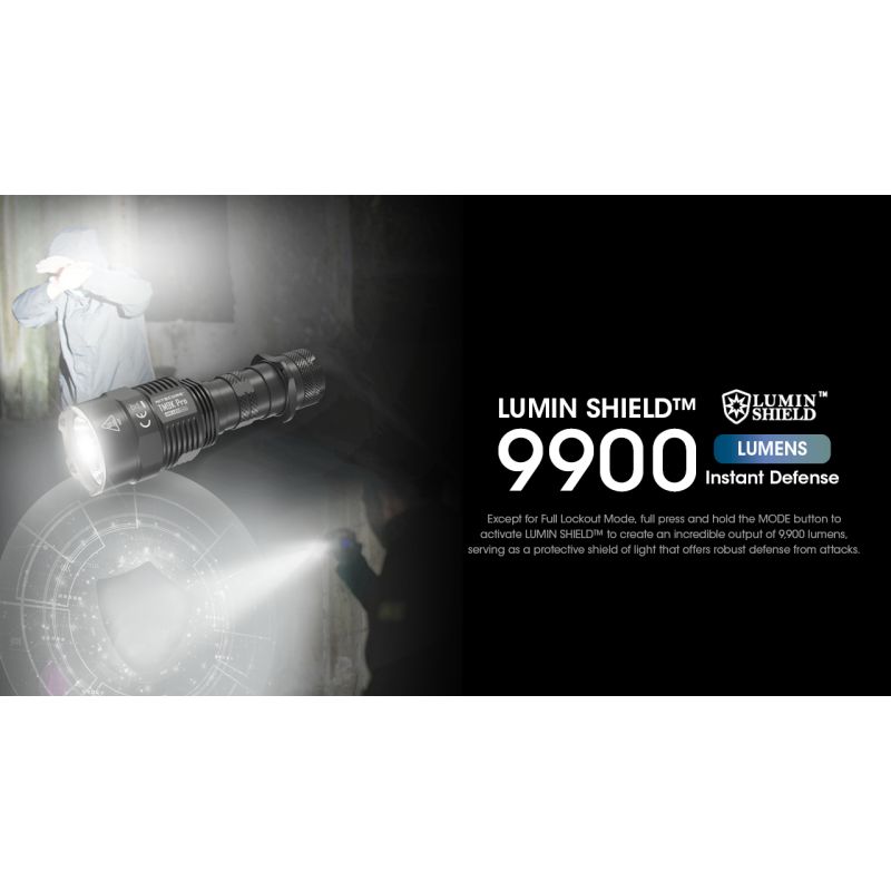 Linterna con carga USB-C Nitecore TM9K PRO de 9900 lúmenes