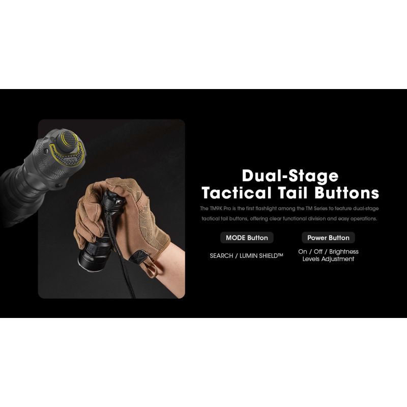 Linterna con carga USB-C Nitecore TM9K PRO de 9900 lúmenes