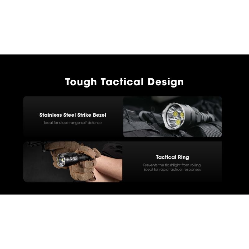 Linterna con carga USB-C Nitecore TM9K PRO de 9900 lúmenes