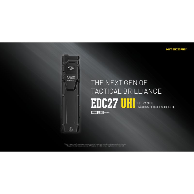 Linterna recargable NITECORE EDC27 UHi de 3100 lúmenes USB-C