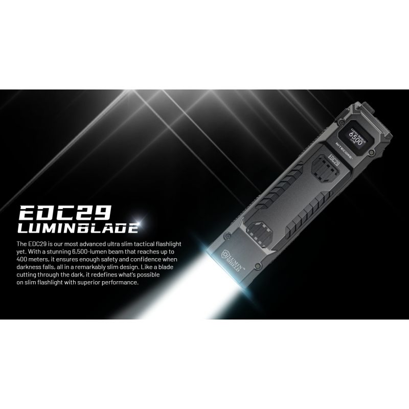 Linterna EDC recargable por USB-C NITECORE EDC29 de 6500 lúmenes