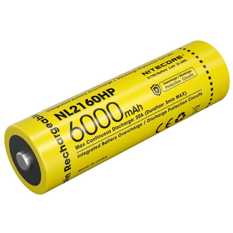 Nitecore NL2150R 5000mAh 3.6V 18WH 21700 Batería recargable de iones de litio USB-C
