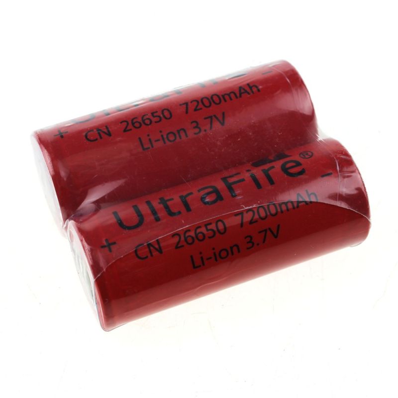 UltraFire CN 26650 3.7V 7200mAh Batería sin protección de Li-Ion