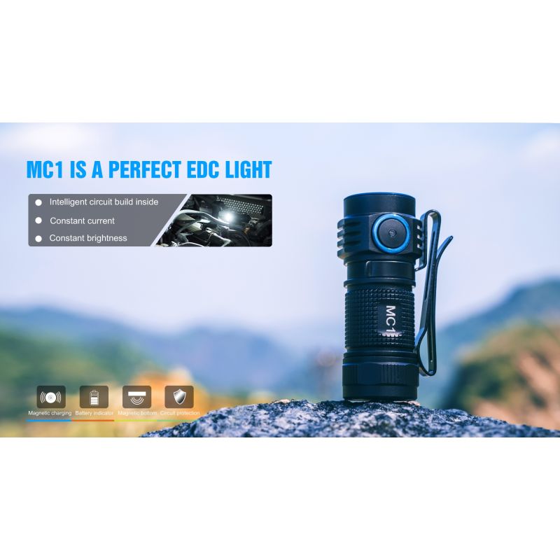 TrustFire MC1 Baton XP-L HI 1000 LUMENS LED Mini EDC Flashlight Llavero Antorcha