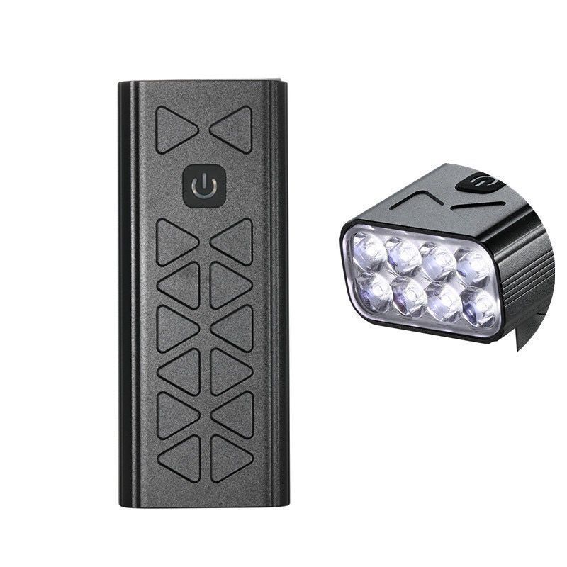 NiteBeam BR08 Luces para bicicleta 8LED 10000 lúmenes Usb recargable delantera para bicicleta