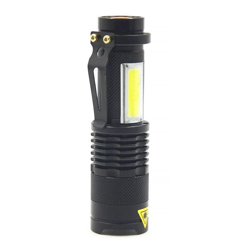 SK68 XML-Q5  COB LED Portátil Mini Zoom Flashlight