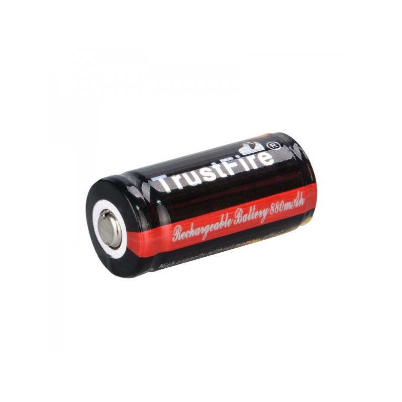  Trust Fire 16340 / CR123A 3.7V 880mAh Batería de ion litio protegido recargable