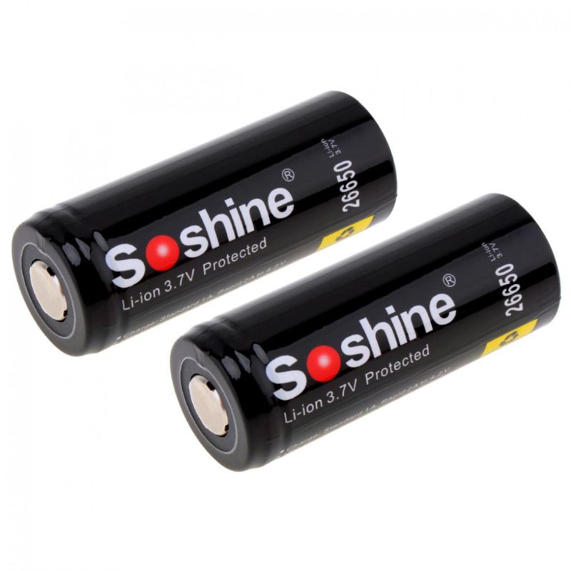 SOSHINE 26650 5500mAh 3.7V batería recargable-2