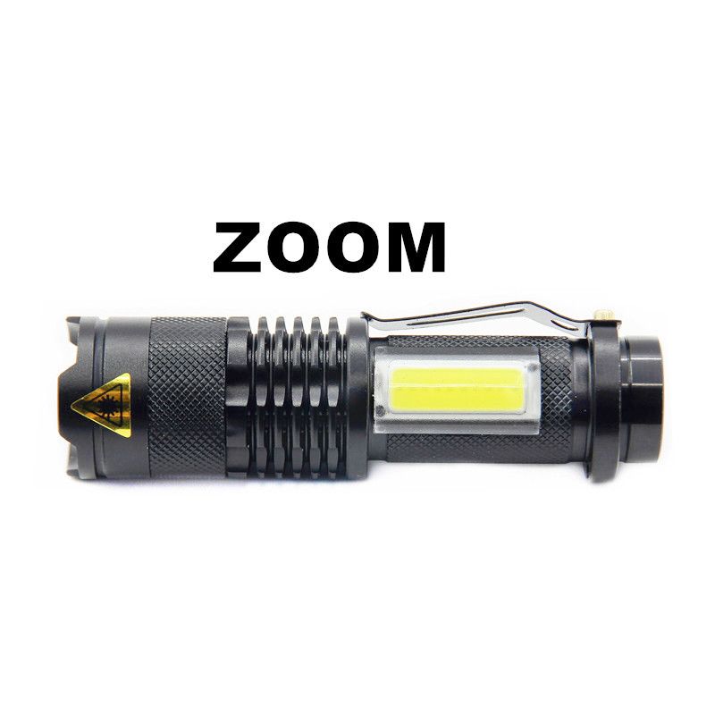 SK68 XML-Q5  COB LED Portátil Mini Zoom Flashlight