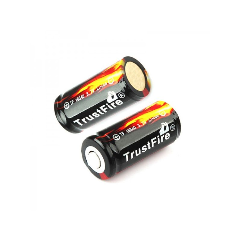  Trust Fire 16340 / CR123A 3.7V 880mAh Batería de ion litio protegido recargable