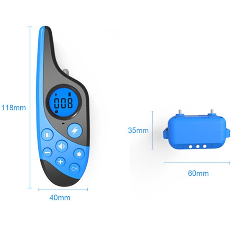 2021 Nuevo Nuevo 500M Colvante de Transporte de Priguridad de Perro Pet Remoto Recargable Recargable Con Pantalla Lcd Para Todo el TamaÑo Sonido de VibraciÓN de TamaÑO