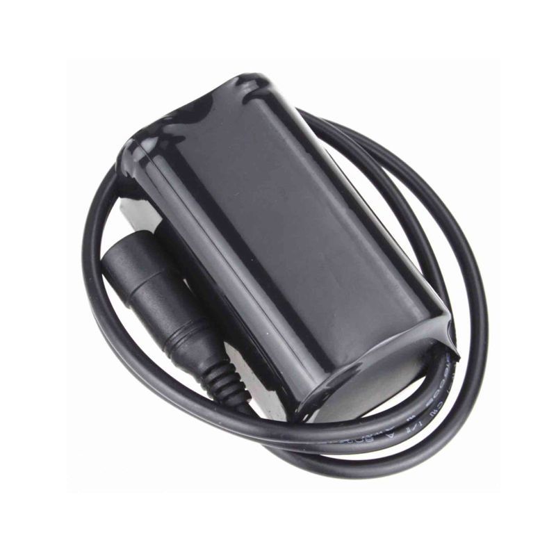 Juego de baterías 5521 con interfaz CC de 8,4 V y 4 pilas 18650 para luz de bicicleta