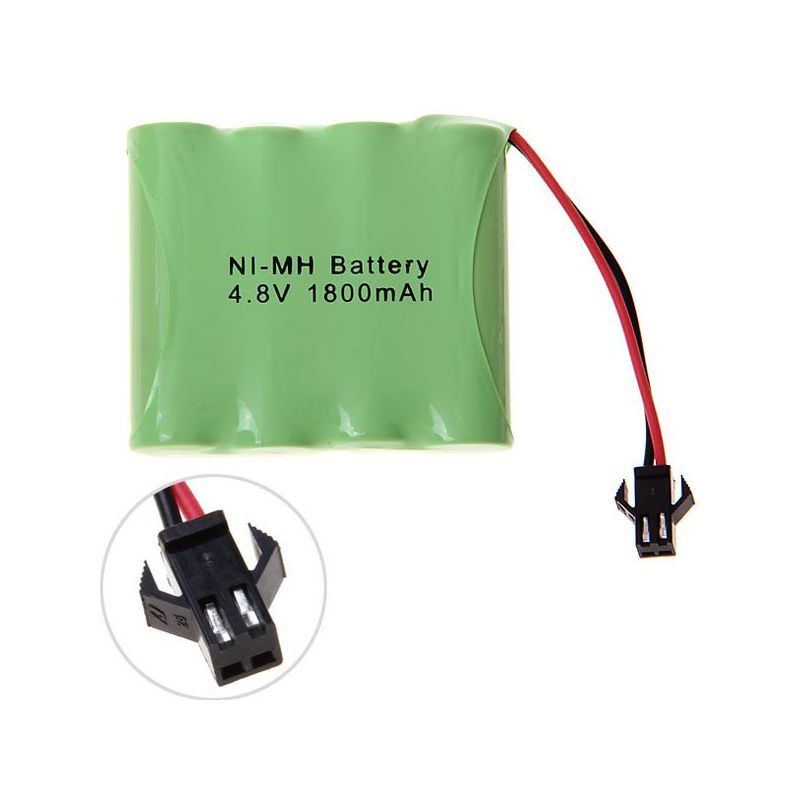 Batería recargable con enchufe SM Ni-MH de 4,8 V AA y 1800 mAh