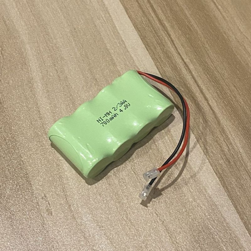 Batería recargable Ni-MH de 4,8 V, 2/3 AA, 700 mAh