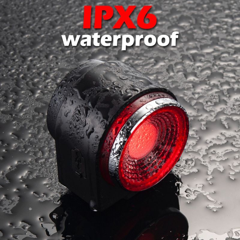 ANTUSI A8 Bicicleta de carretera Bloqueo de alarma antirrobo Freno automático Luz trasera de ciclismo Control remoto Luz trasera de bicicleta MTB Timbre inalámbrico