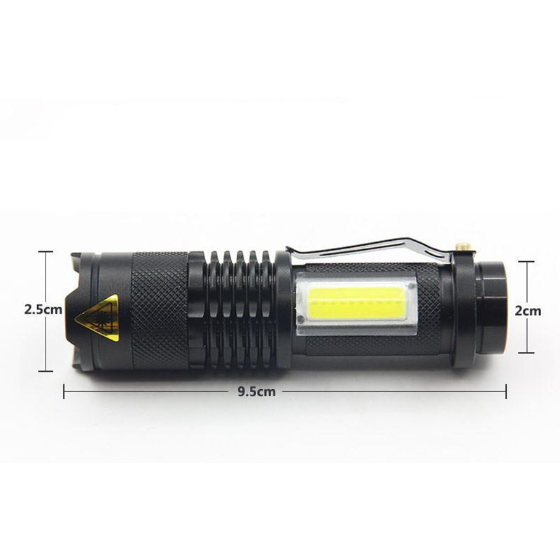 SK68 XML-Q5  COB LED Portátil Mini Zoom Flashlight