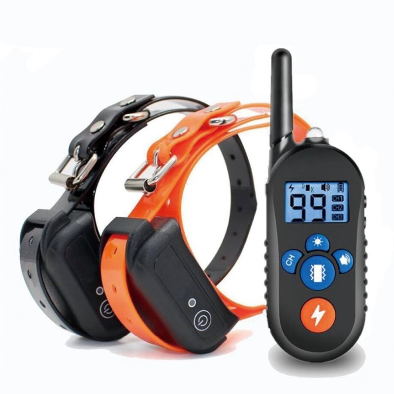 Collar de entrenamiento eléctrico para perros de 800 m, collar de choque para perros con 3 modos de entrenamiento, collar electrónico de entrenamiento de choque para perros con control remoto para perros pequeños, medianos y grandes