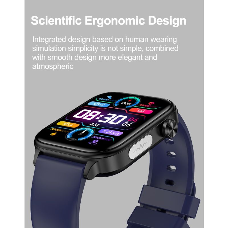ET570 Reloj inteligente de glucosa en sangre ECG Frecuencia cardíaca Presión arterial Smartwatch
