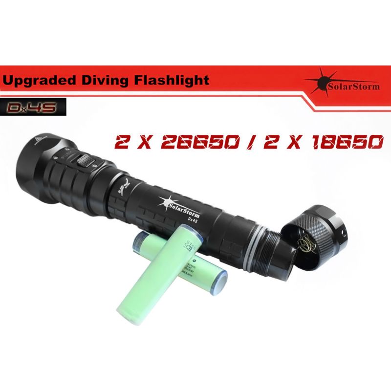 Solarstorm DX4S 4XU2 3200-LUMEN LED Linterna de buceo