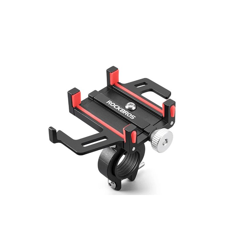 Soporte de teléfono ROCKBROS para motocicleta, bicicleta eléctrica, teléfono inteligente CNC, Soporte de aleación de aluminio, cinco garras, soporte mecánico para teléfono de bicicleta