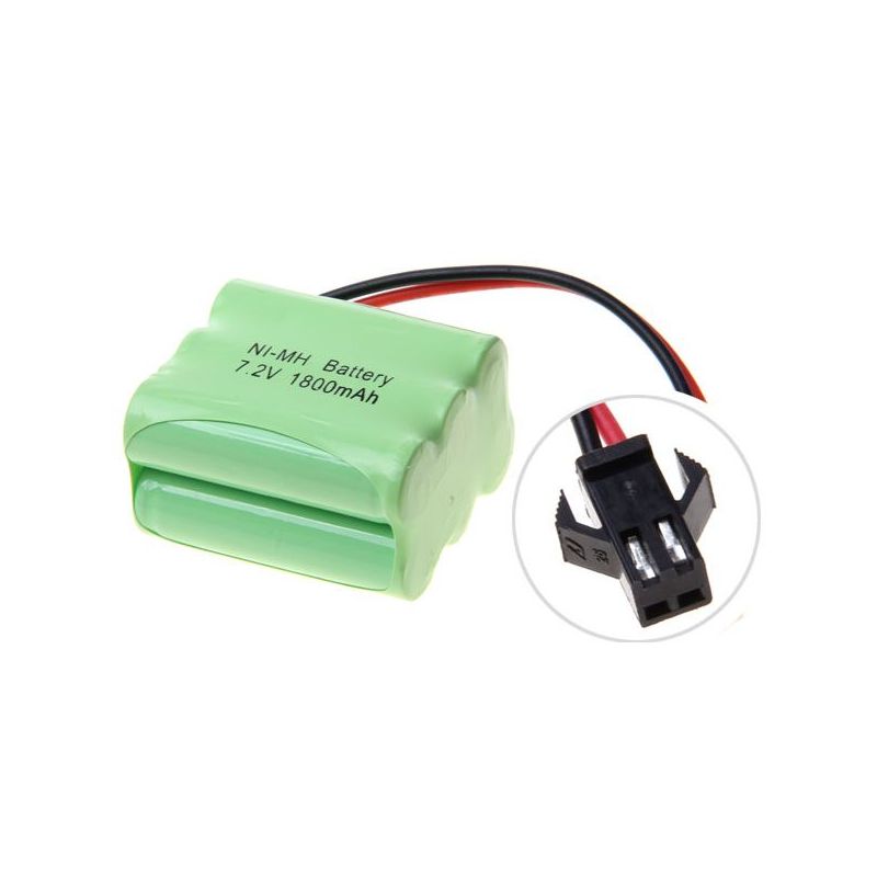 Batería recargable con enchufe SM Ni-MH de 7,2 V AA y 1800 mAh
