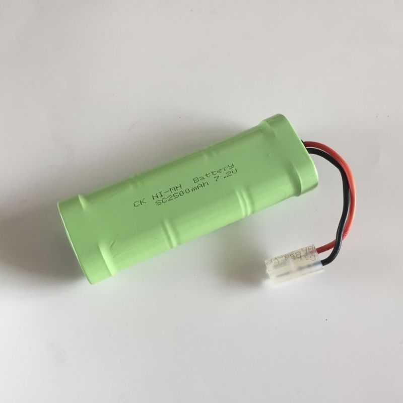 Batería recargable Ni-MH de 7,2 V, 2500 mAh y SC (3+3)