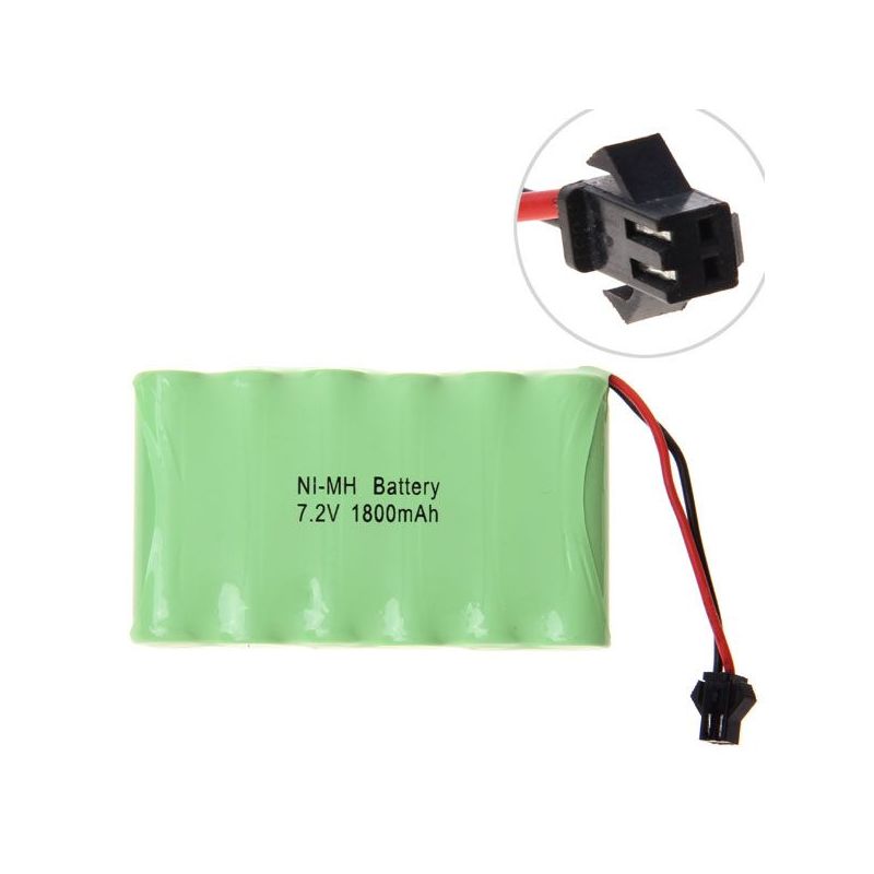 Batería recargable con enchufe SM Ni-MH de 7,2 V AA y 1800 mAh