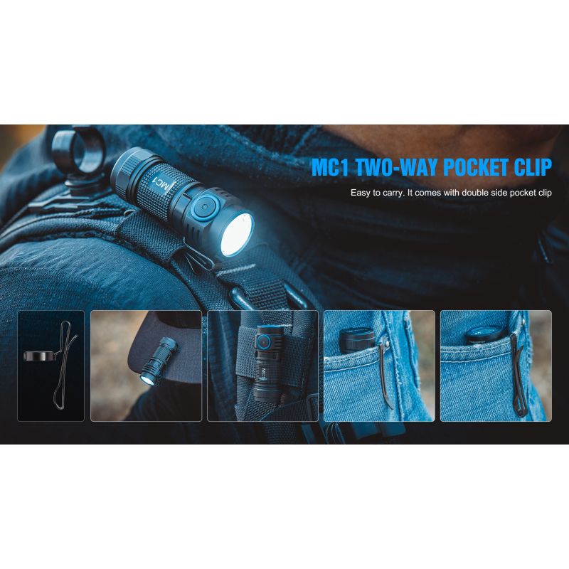 TrustFire MC1 Baton XP-L HI 1000 LUMENS LED Mini EDC Flashlight Llavero Antorcha