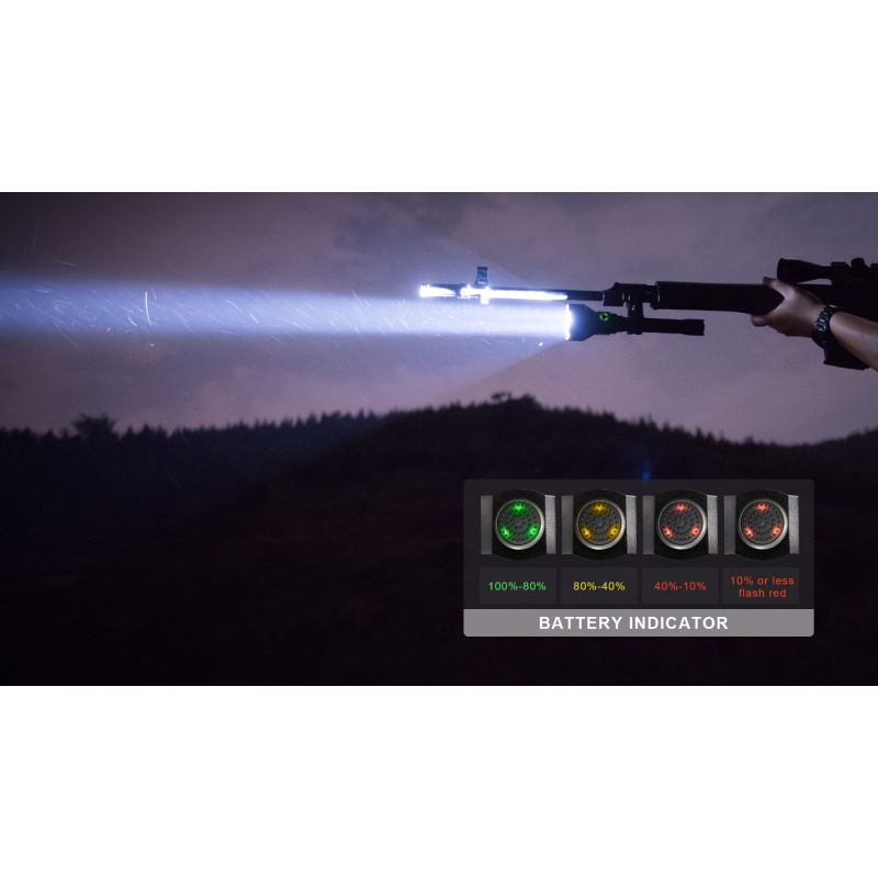 Trust Fire T70 Kit XHP35 Máx 1000 metros 2300Lumens Linterna LED recargable de alta potencia