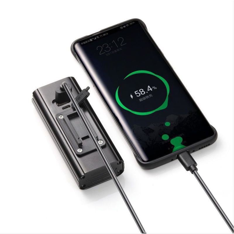 NiteBeam BR08 Luces para bicicleta 8LED 10000 lúmenes Usb recargable delantera para bicicleta