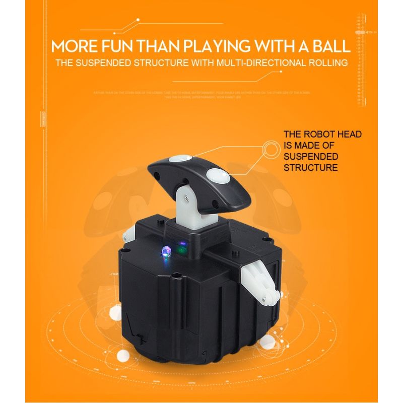 Actualización de 20,5 cm Robot de control remoto BB-8 Ball RC Robot inteligente 2.4G BB8 con figura de acción de sonido BB-8 Juguetes de regalo para niños