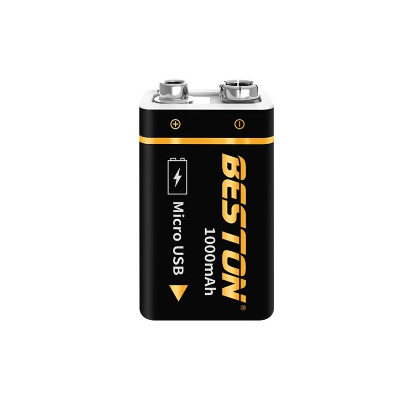 Beston 9V 1000mAh micro USB li-ion batería recargable 6F22 batería usb para RC helicóptero modelo micrófono juguete