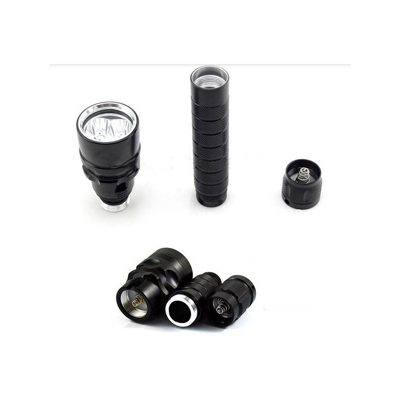 Impermeable 100m Diving 6000lm Linterna subacuática 3 x XML T6 LED Brillo de la luz Durable