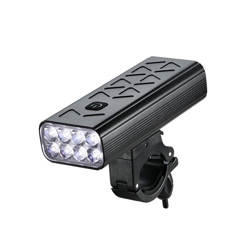 NiteBeam BR08 Luces para bicicleta 8LED 10000 lúmenes Usb recargable delantera para bicicleta