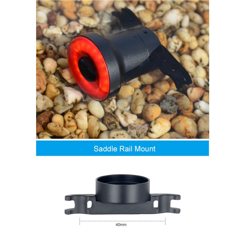 Xlite100 Intelligent Bike Tail Light USB Smart Bicycle Freno Trasero Luz de seguridad Linterna de advertencia visual