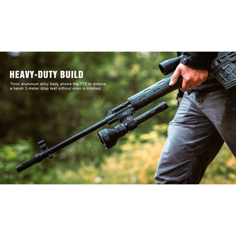 Trust Fire T70 Kit XHP35 Máx 1000 metros 2300Lumens Linterna LED recargable de alta potencia