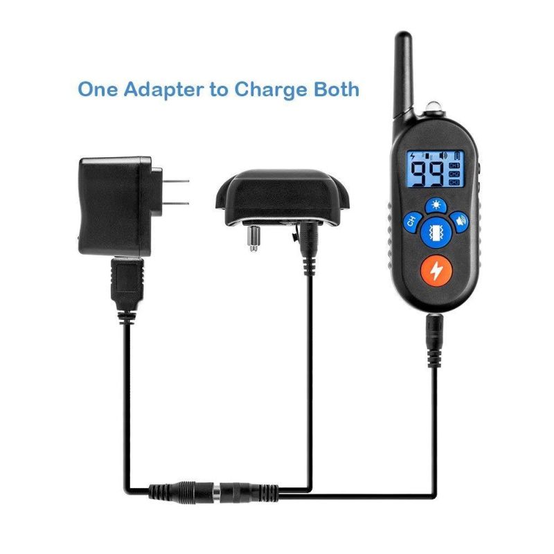 Collar de entrenamiento eléctrico para perros de 800 m, collar de choque para perros con 3 modos de entrenamiento, collar electrónico de entrenamiento de choque para perros con control remoto para perros pequeños, medianos y grandes