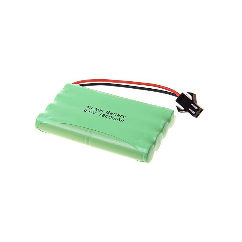 Batería recargable con enchufe SM Ni-MH de 9,6 V AA y 1800 mAh
