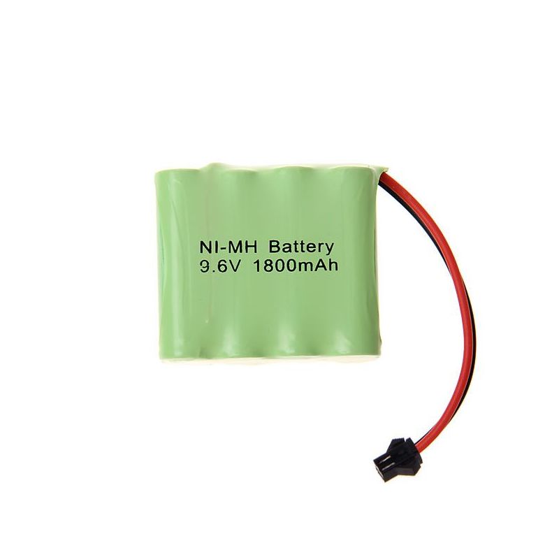 Batería recargable con enchufe SM Ni-MH de 9,6 V AA y 1800 mAh