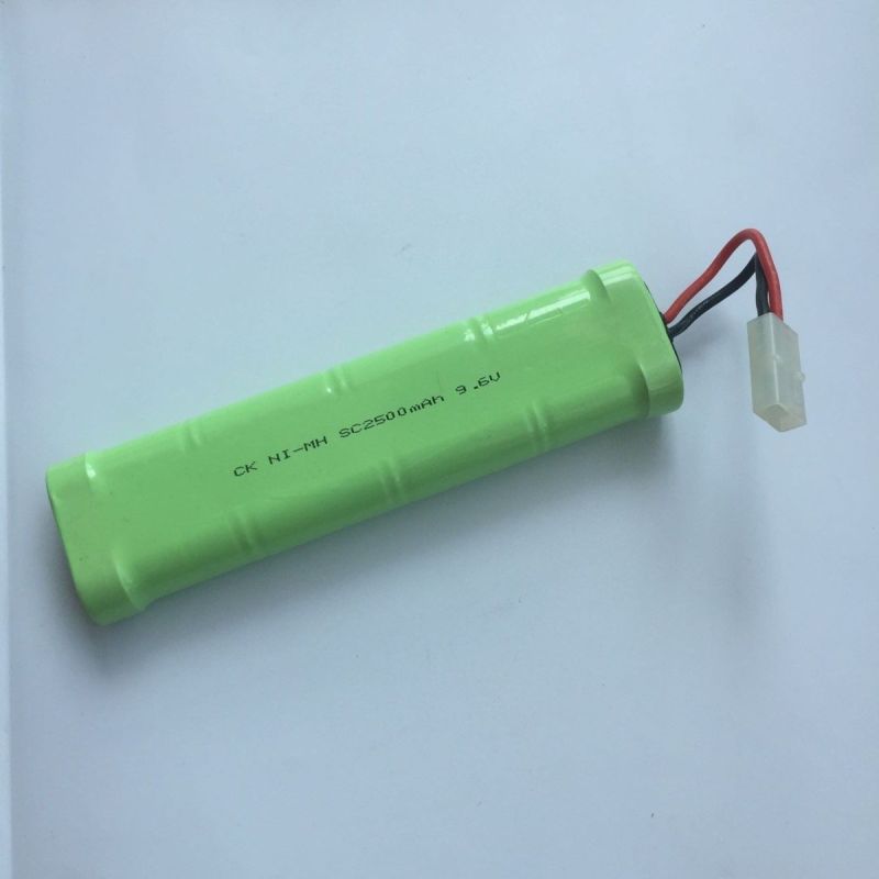 Batería recargable Ni-MH de 9,6 V y 2500 mAh SC*8