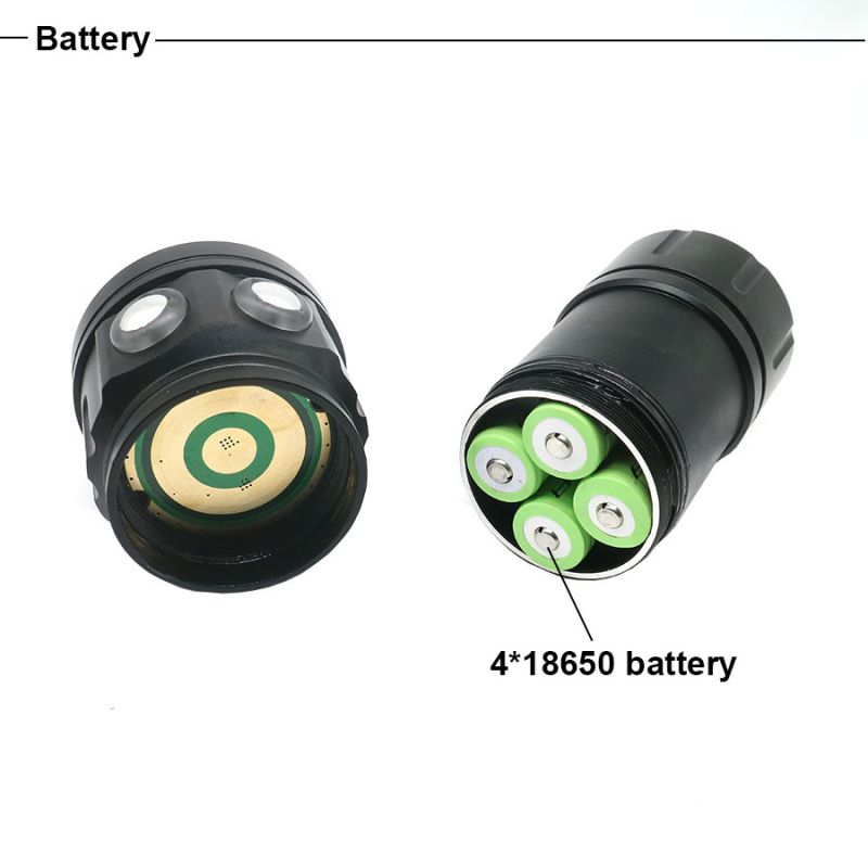 UV 395-400NM Linterna de buceo 15x2 Luz blanca / 4x Luz roja / 4x UV LED LED Linterna de antorcha