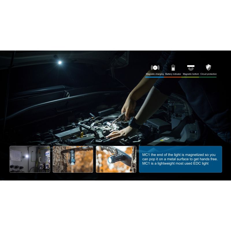 TrustFire MC1 Baton XP-L HI 1000 LUMENS LED Mini EDC Flashlight Llavero Antorcha