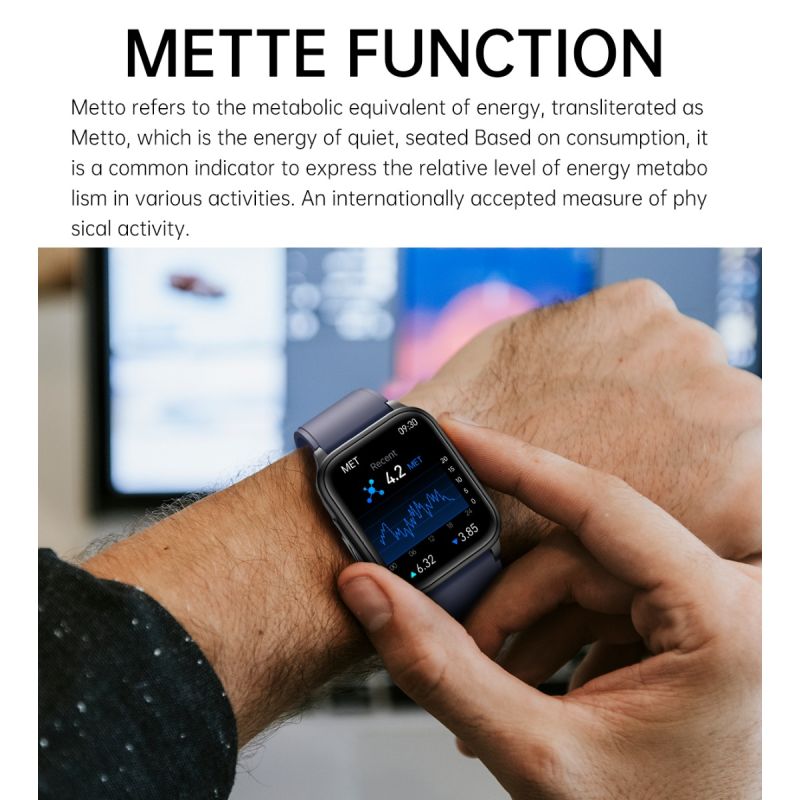 ET540 Glucosa en sangre ECG Temperatura corporal Presión arterial Oxígeno en sangre Frecuencia cardíaca Llamada Bluetooth Smartwatch Fitness Tracker