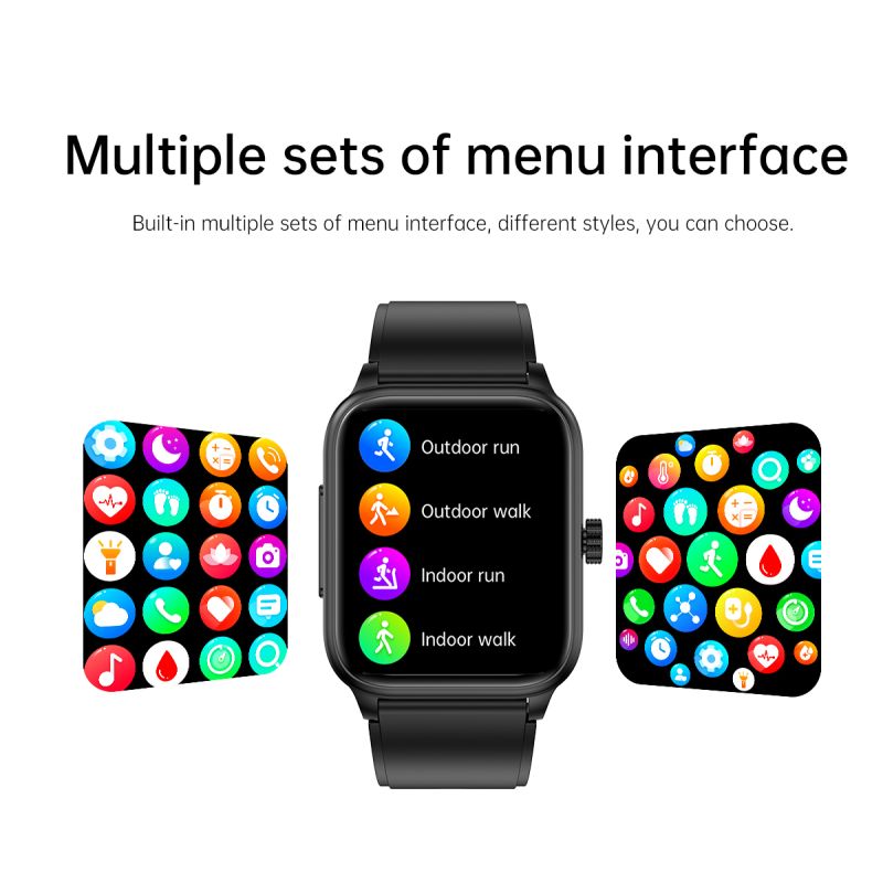 ET540 Glucosa en sangre ECG Temperatura corporal Presión arterial Oxígeno en sangre Frecuencia cardíaca Llamada Bluetooth Smartwatch Fitness Tracker