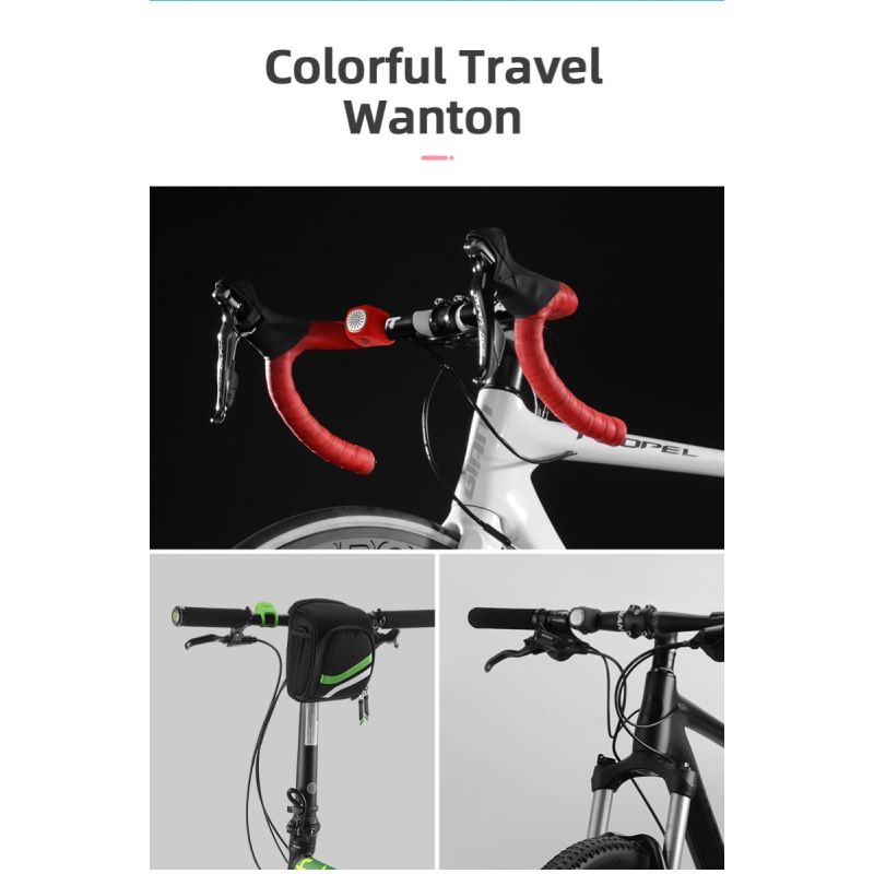 Timbre de ciclismo eléctrico ROCKBROS, bocina de 90 dB, resistente a la lluvia, para manillar de bicicleta MTB, anillo de carcasa de Gel de sílice, timbre para bicicleta, accesorios para bicicleta
